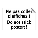 Ne pas coller d'affiches ! - Do not stick posters!