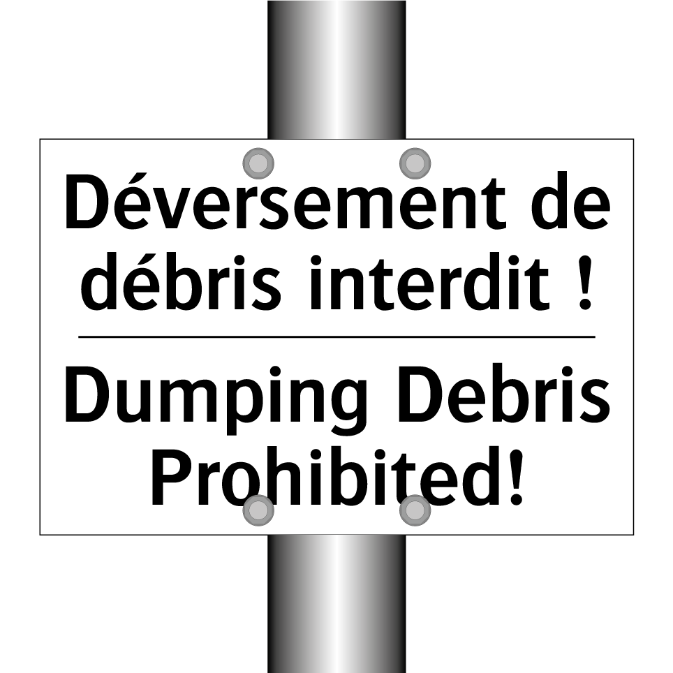 Déversement de débris interdit  /.../ - Dumping Debris Prohibited!