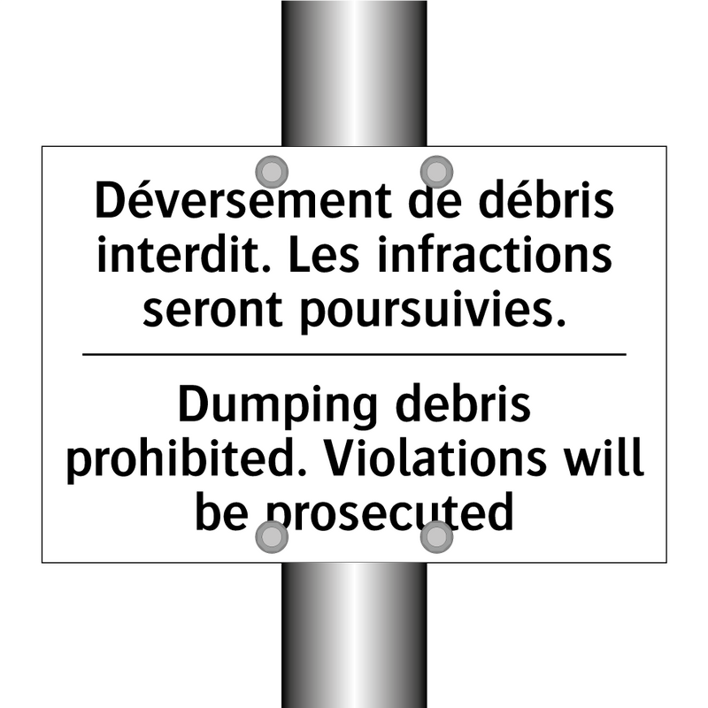 Déversement de débris interdit.  /.../ - Dumping debris prohibited. Violations  /.../