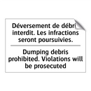 Déversement de débris interdit.  /.../ - Dumping debris prohibited. Violations  /.../
