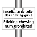 Interdiction de coller des chewing-gums /.../ - Sticking chewing gum prohibited /.../
