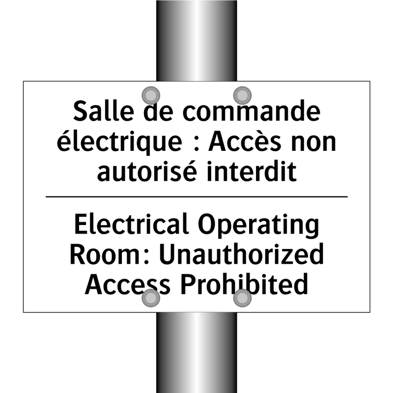 Salle de commande électrique :  /.../ - Electrical Operating Room: Unauthorized  /.../