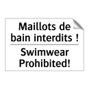 Maillots de bain interdits ! - Swimwear Prohibited!