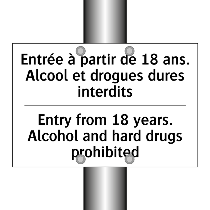 Entrée à partir de 18 ans. Alcool  /.../ - Entry from 18 years. Alcohol and  /.../