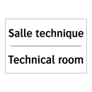 Salle technique - Technical room