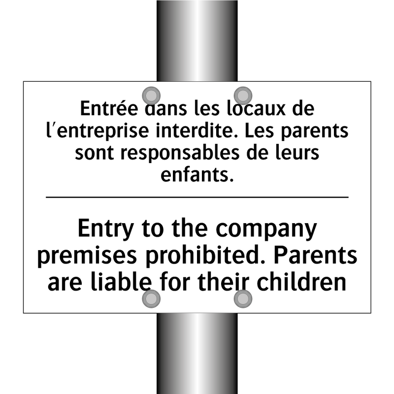 Entrée dans les locaux de l'entreprise  /.../ - Entry to the company premises  /.../