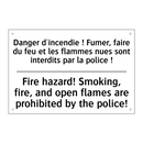 Danger d'incendie ! Fumer, faire  /.../ - Fire hazard! Smoking, fire, and  /.../