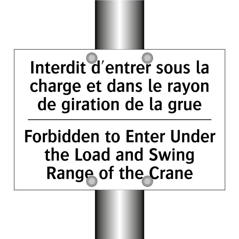 Interdit d'entrer sous la charge  /.../ - Forbidden to Enter Under the Load  /.../
