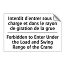 Interdit d'entrer sous la charge  /.../ - Forbidden to Enter Under the Load  /.../