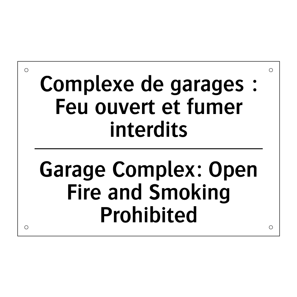 Complexe de garages : Feu ouvert  /.../ - Garage Complex: Open Fire and  /.../