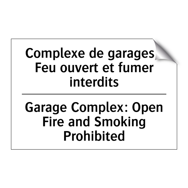 Complexe de garages : Feu ouvert  /.../ - Garage Complex: Open Fire and  /.../