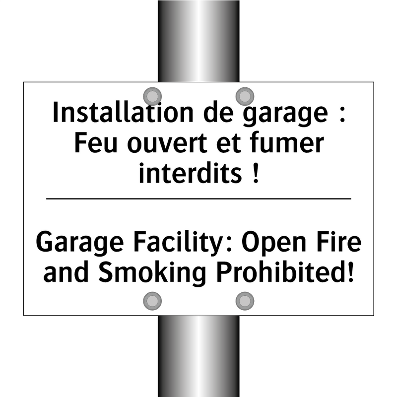 Installation de garage : Feu ouvert  /.../ - Garage Facility: Open Fire and  /.../