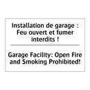 Installation de garage : Feu ouvert  /.../ - Garage Facility: Open Fire and  /.../