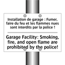 Installation de garage : Fumer,  /.../ - Garage Facility: Smoking, fire,  /.../