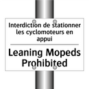 Interdiction de stationner les  /.../ - Leaning Mopeds Prohibited