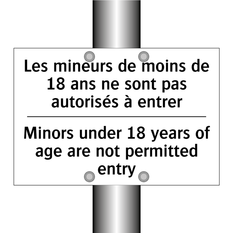 Les mineurs de moins de 18 ans  /.../ - Minors under 18 years of age are  /.../