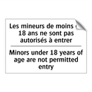 Les mineurs de moins de 18 ans  /.../ - Minors under 18 years of age are  /.../