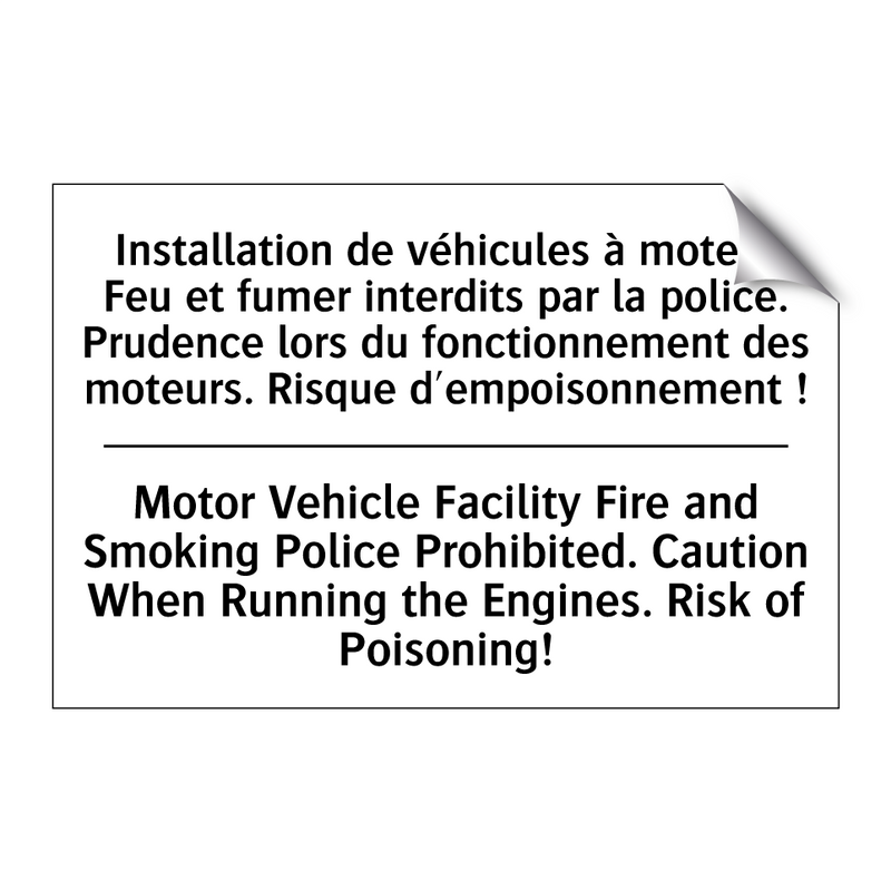 Installation de véhicules à moteur  /.../ - Motor Vehicle Facility Fire and  /.../