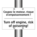 Coupez le moteur, risque d'empoisonnement  /.../ - Turn off engine, risk of poisoning! /.../