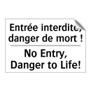 Entrée interdite, danger de mort  /.../ - No Entry, Danger to Life!