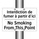 Interdiction de fumer à partir  /.../ - No Smoking From This Point