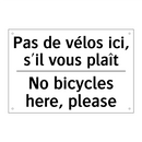 Pas de vélos ici, s'il vous plaît /.../ - No bicycles here, please