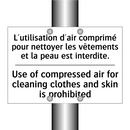 L'utilisation d'air comprimé pour  /.../ - Use of compressed air for cleaning  /.../