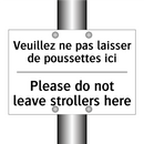 Veuillez ne pas laisser de poussettes  /.../ - Please do not leave strollers  /.../