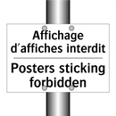 Affichage d'affiches interdit - Posters sticking forbidden