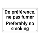 De préférence, ne pas fumer - Preferably no smoking