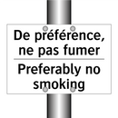 De préférence, ne pas fumer - Preferably no smoking