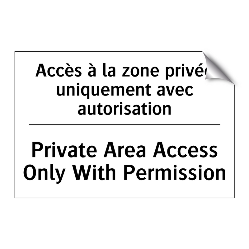 Accès à la zone privée uniquement  /.../ - Private Area Access Only With  /.../