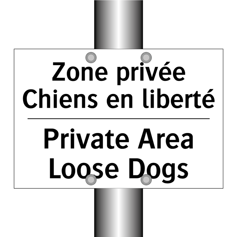 Zone privée Chiens en liberté - Private Area Loose Dogs