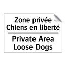 Zone privée Chiens en liberté - Private Area Loose Dogs