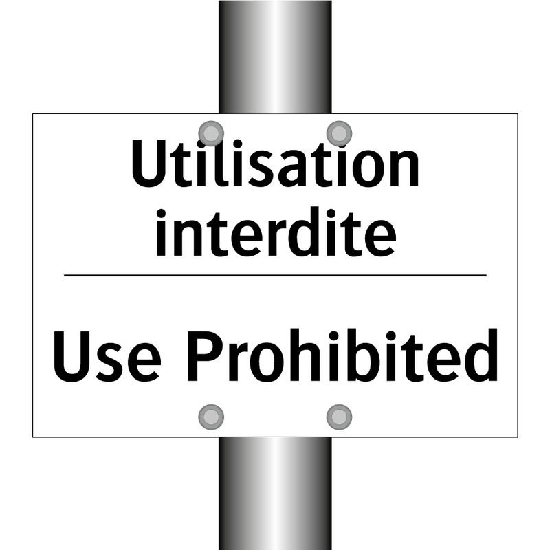Utilisation interdite - Use Prohibited
