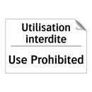 Utilisation interdite - Use Prohibited