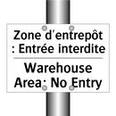 Zone d'entrepôt : Entrée interdite /.../ - Warehouse Area: No Entry