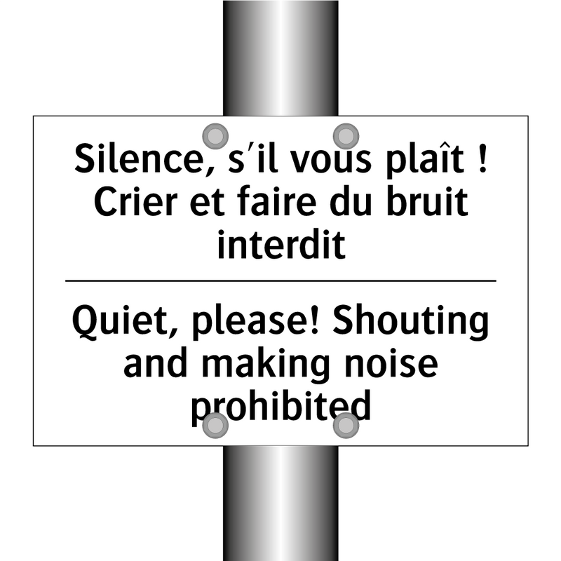 Silence, s'il vous plaît ! Crier  /.../ - Quiet, please! Shouting and making  /.../