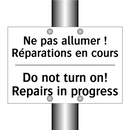 Ne pas allumer ! Réparations en  /.../ - Do not turn on! Repairs in progress /.../