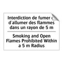 Interdiction de fumer et d'allumer  /.../ - Smoking and Open Flames Prohibited  /.../