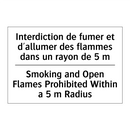 Interdiction de fumer et d'allumer  /.../ - Smoking and Open Flames Prohibited  /.../