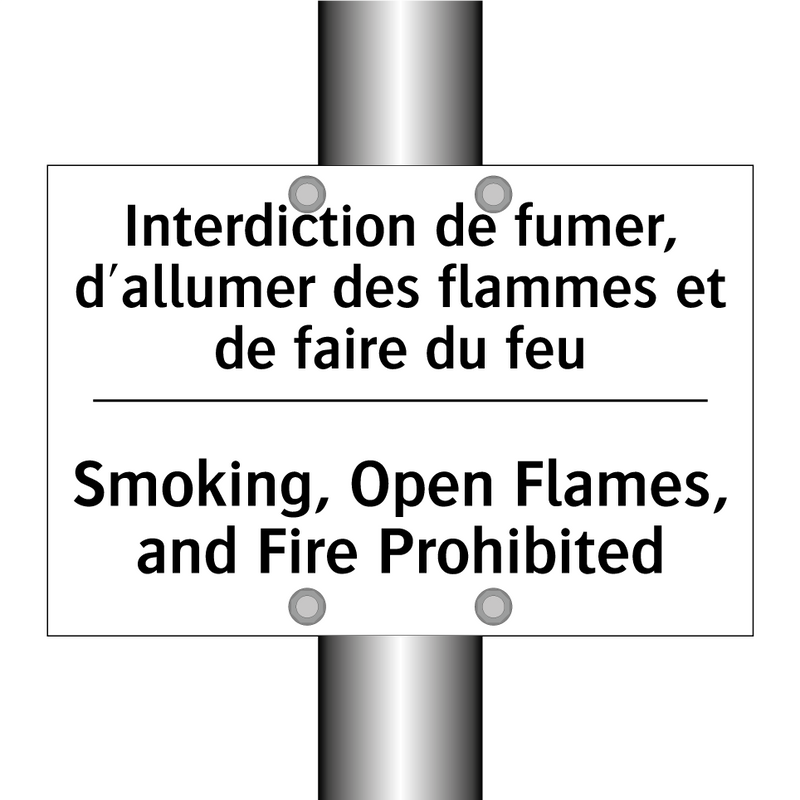 Interdiction de fumer, d'allumer  /.../ - Smoking, Open Flames, and Fire  /.../