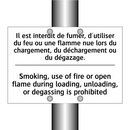 Il est interdit de fumer, d'utiliser  /.../ - Smoking, use of fire or open flame  /.../