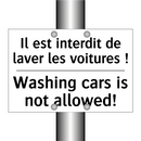 Il est interdit de laver les voitures  /.../ - Washing cars is not allowed!