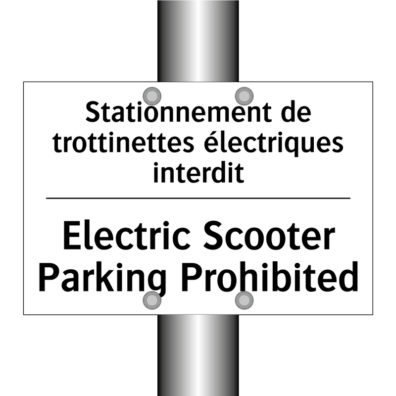 Stationnement de trottinettes  /.../ - Electric Scooter Parking Prohibited /.../