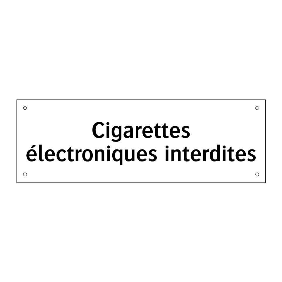 Cigarettes électroniques interdites