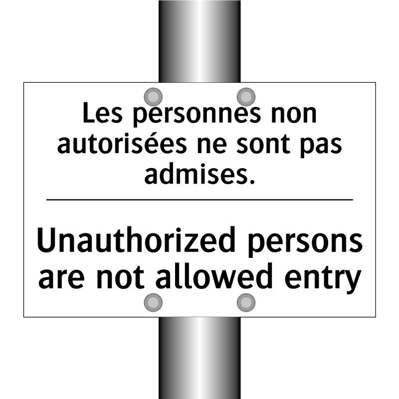 Les personnes non autorisées ne  /.../ - Unauthorized persons are not allowed  /.../