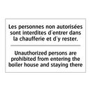Les personnes non autorisées sont  /.../ - Unauthorized persons are prohibited  /.../