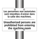 Les personnes non autorisées sont  /.../ - Unauthorized persons are prohibited  /.../