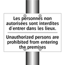 Les personnes non autorisées sont  /.../ - Unauthorized persons are prohibited  /.../